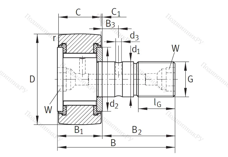 Подшипник KRV 32 PP A
