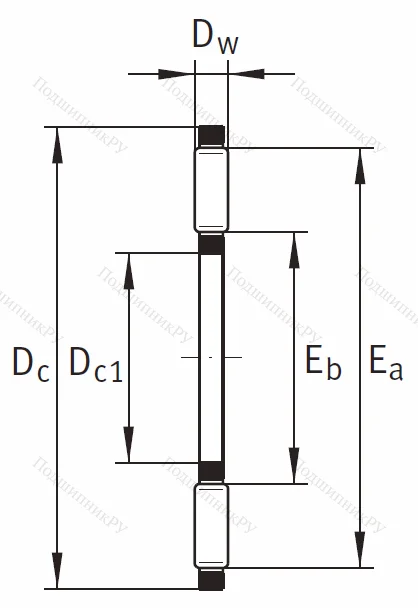 Игольчатый подшипник подшипник AXK 2542 A/0-10