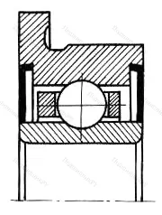 Подшипник WOBF 93ZZ размер 9,525x22,2/24,6x7,144