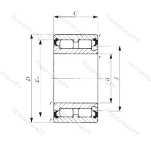 Подшипник роликовый радиальный NAG 4901UU