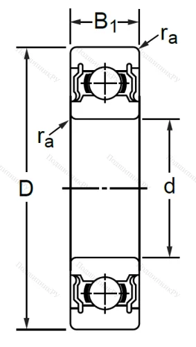 Дюймовый шариковый подшипник R 8 2RS (KLNJ 1/2-2RS) в Туле