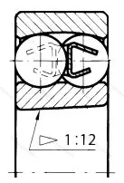 Подшипник  2207K (111507) размер 35x72x23
