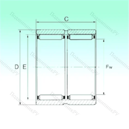 Подшипник игольчатый радиальный RNAO 25x35x26 - ZW