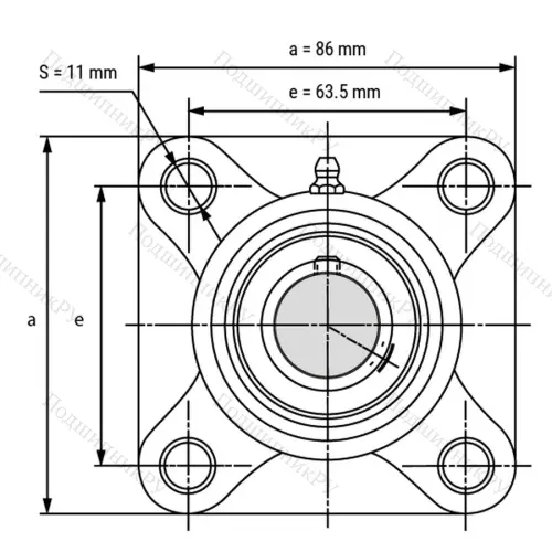 Подшипниковый узел SS-UCFPL 204-W - Вал: 20 мм от производителя  LPZ