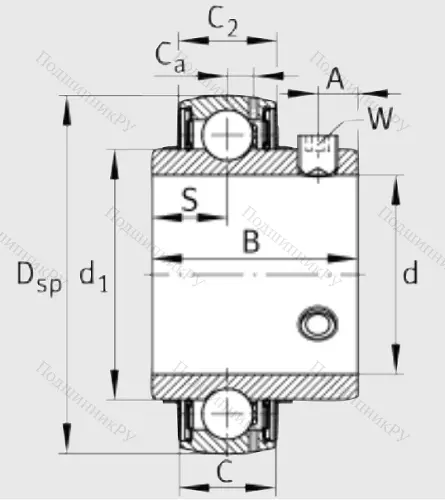 Корпусный подшипник UC 204 в Туле