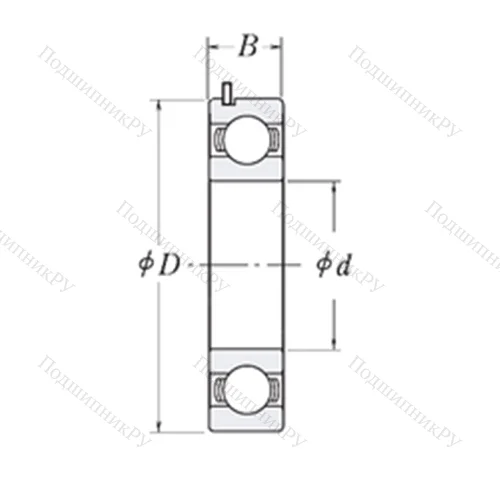 Подшипник шариковый радиальный 6305 JRW 3 C 3