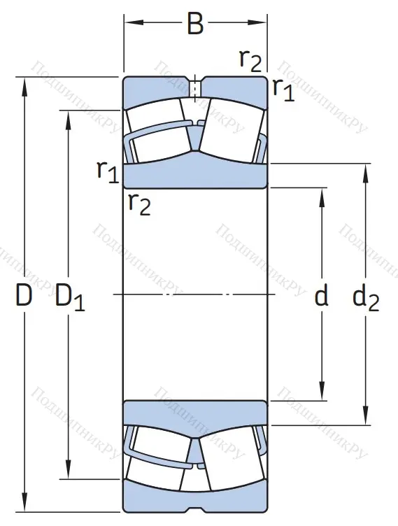 Сферический роликовый подшипник 23228 CC/W 33