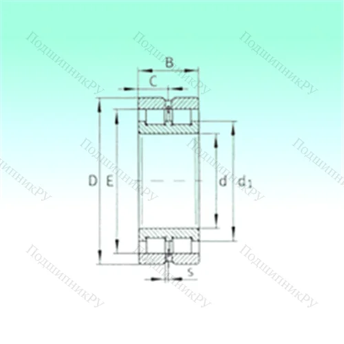 Подшипник роликовый радиальный SL 024934 от производителя  NBS