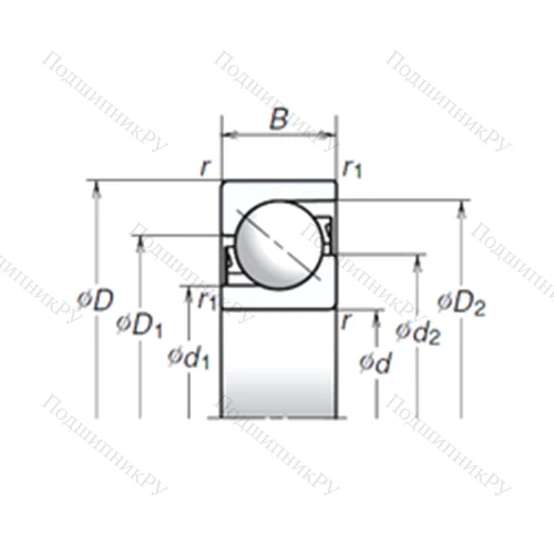 Подшипник шариковый упорно-радиальный 25TAC 02AT 85