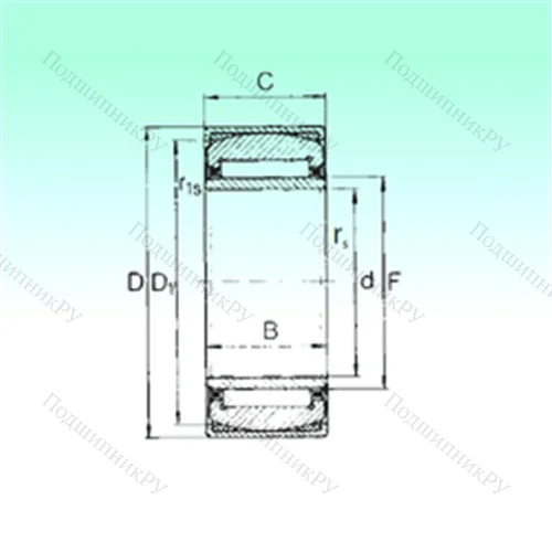 Подшипник игольчатый радиальный PNA 22/44