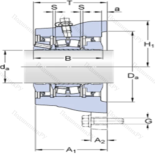Фланцевые роликоподшипниковые узлы (SKF ConCentra, для метрических валов) FYNT 100 L