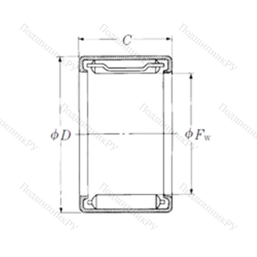 Подшипник игольчатый радиальный