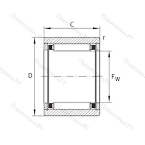 Подшипник игольчатый радиальный NK 6/10-TN-XL