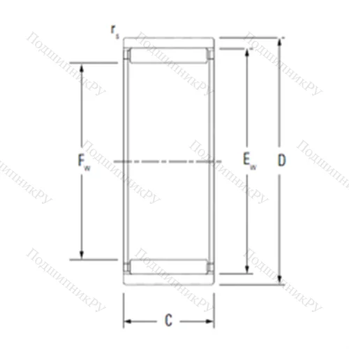 Подшипник игольчатый радиальный RNAO 50X 65X 40
