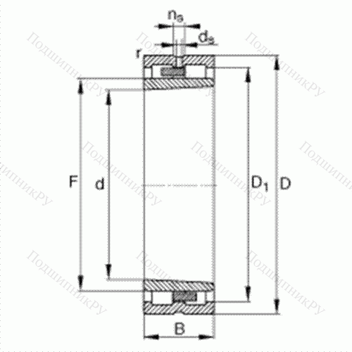Подшипник роликовый радиальный NNU 4922-S-K-M-SP от производителя  FAG Подшипник роликовый радиальный NNU 4922-S-K-M-SP от производителя  FAG